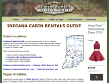 Tablet Screenshot of indianacabinrentals.com